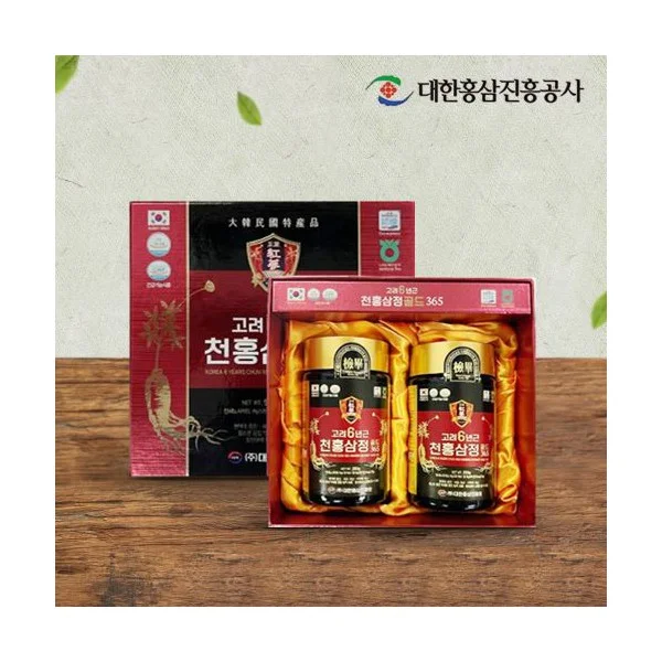 6-year-old Cheonhongsamjeong 365 Gold Set (250g*2 bottles)