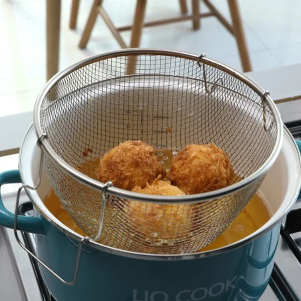 7-Piece Enamel Cookware Set (Stock Pot + Shallow Pot + Square Pot + Frying Rack) 4