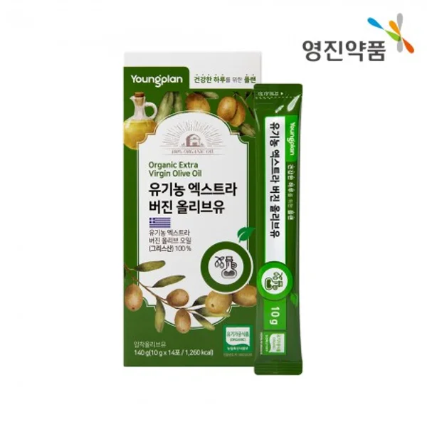 Greek Organic Extra Virgin Olive Oil Stick 140g (10g x 14 packs) 2