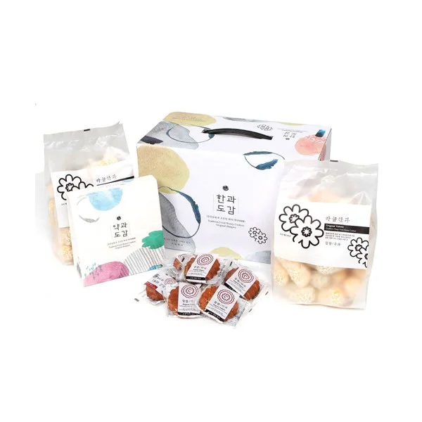 Hangwa Encyclopedia 4 Flavors Yugwa 250g x 2 packs Glutinous Rice Yakgwa 7 pieces