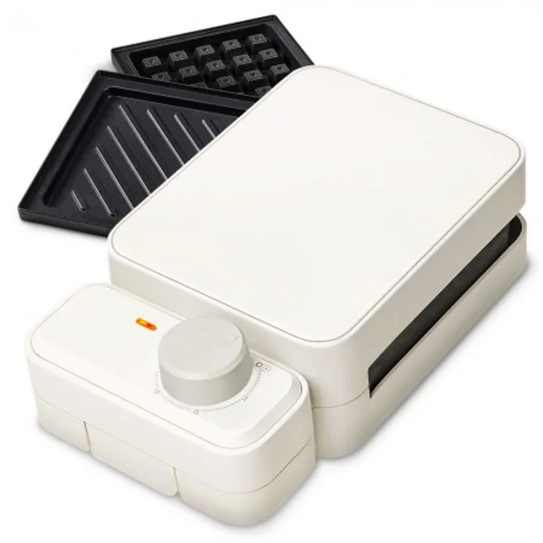Home Planet Timer Waffle & Sandwich Maker (2-in-1 Detachable Pan) MR-WAM03W 5