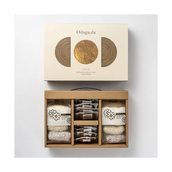 Oda, Da Sweet Hangwa Glutinous Rice Hangwa Yugwa 4 Flavors Gift Set 500g