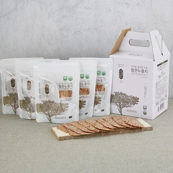 Organic domestic brown rice nurungji 80g x 5 packs gift set 2