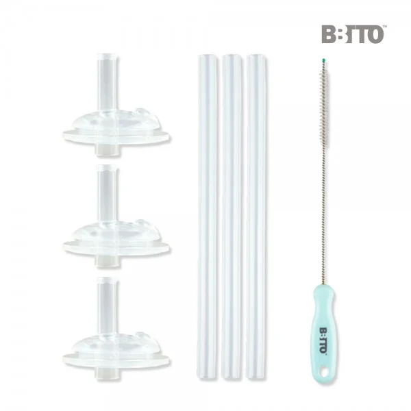 Replacement straw tap 3P+straw 3P+cleaning brush 1P